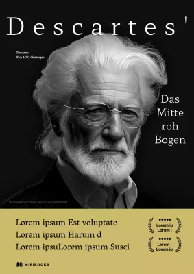 Klassischer Philosophie-Bucheinband in Schwarz und Gelb