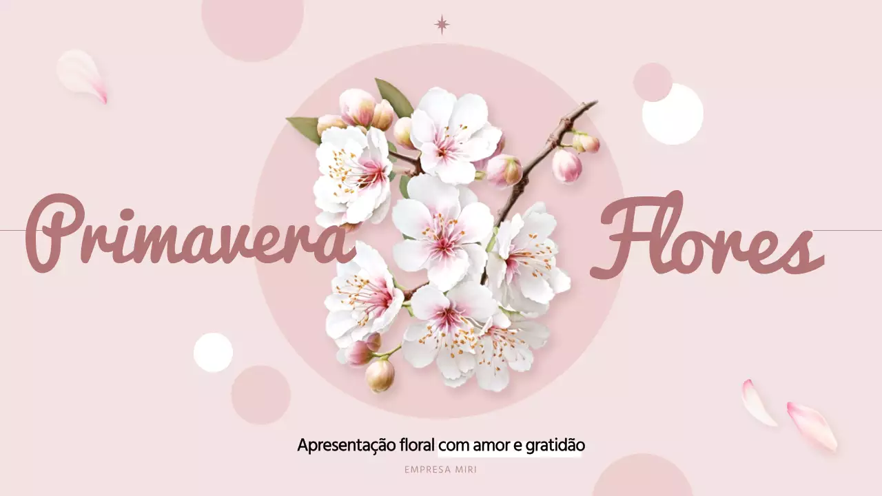 Bonitas flores de primavera em apresentação rosa e branca