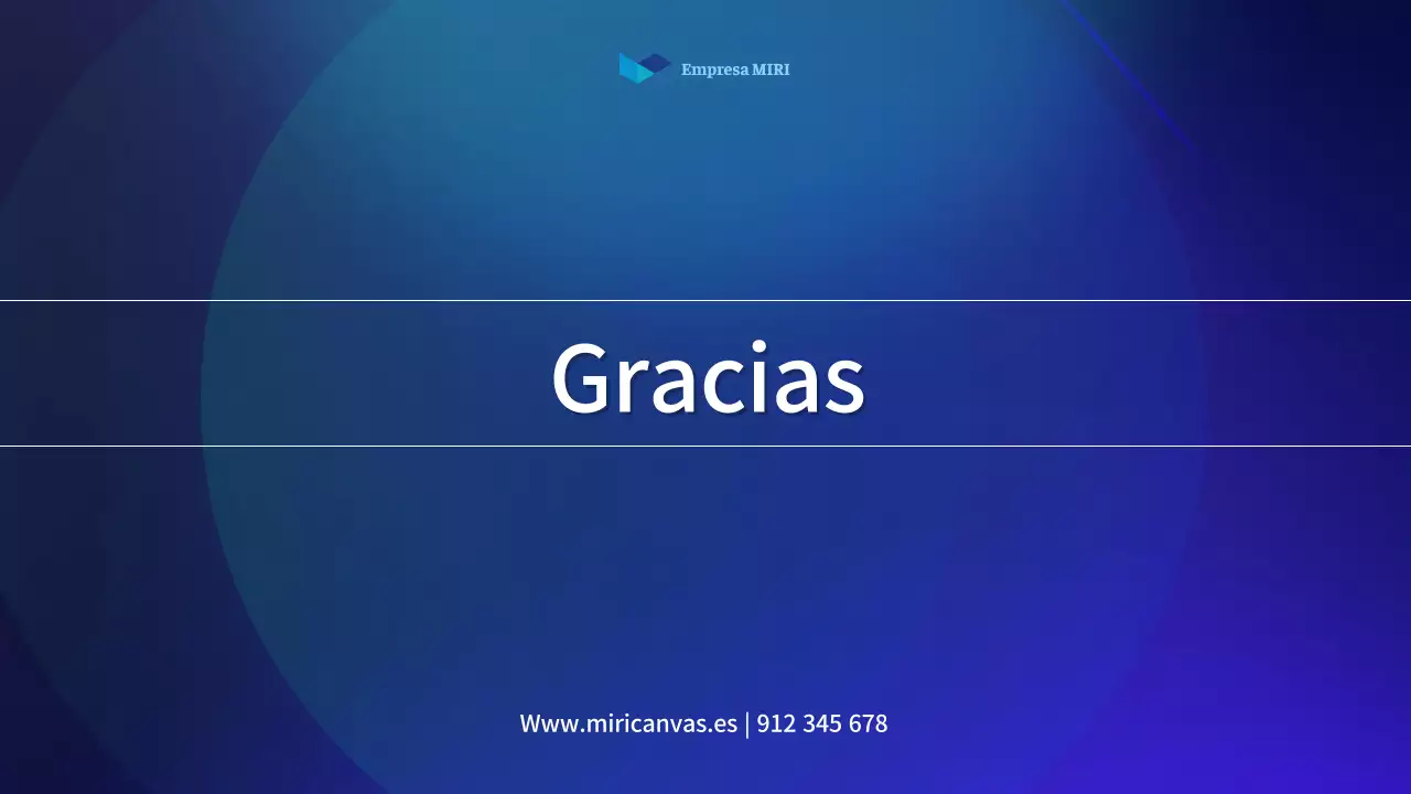 Un sencillo informe de accionistas en azul