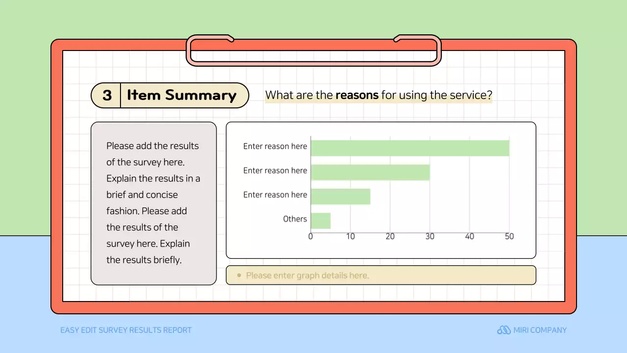 베이지색 간단한 조사 보고서 문서 프레젠테이션