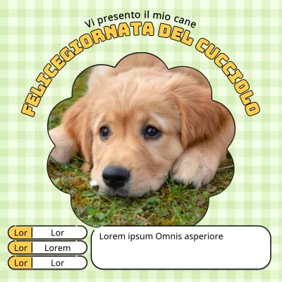 Promuovere un cucciolo kitsch in chartreuse