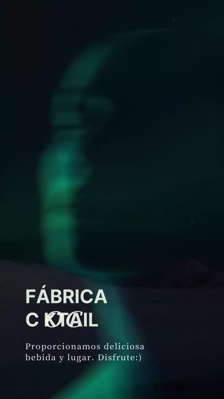 Una coctelería de moda en negro y caqui en las redes sociales