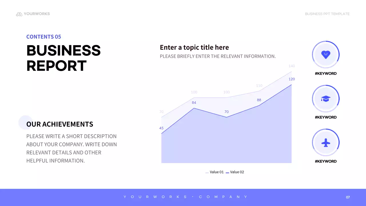 Blue Minimal Company Manual Presentation