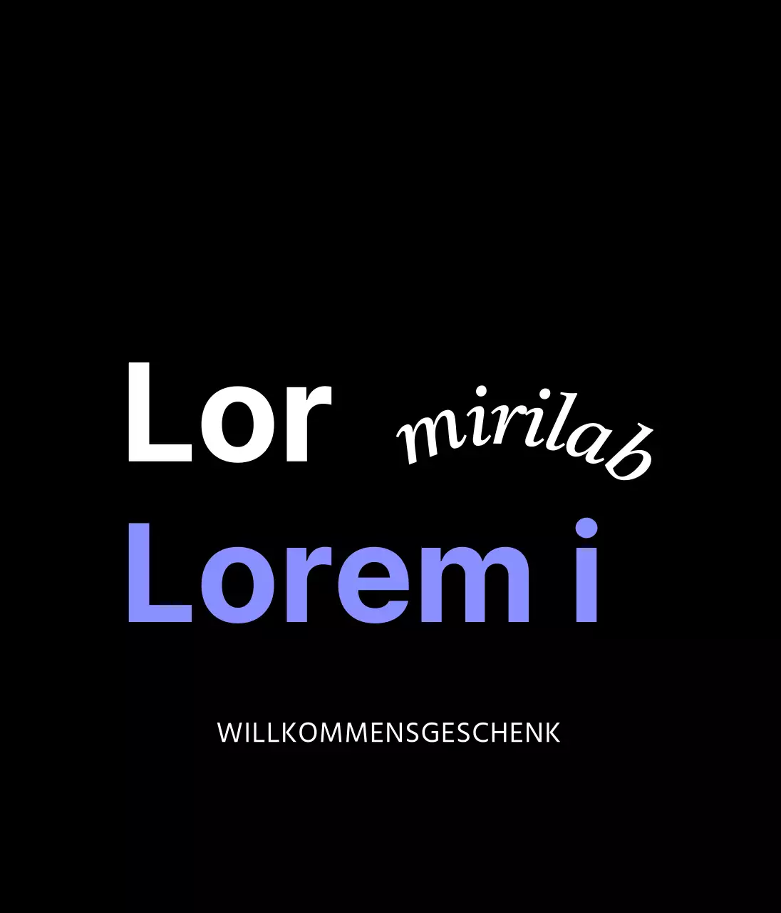 Corporate Welcome Kit Event-Souvenirs in Schwarz und Blau