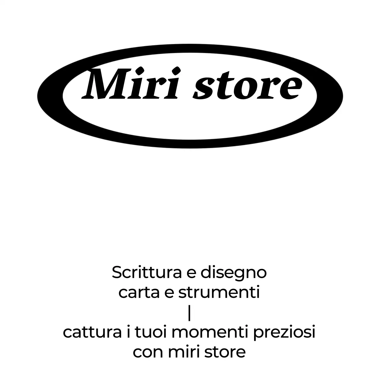 Logo circolare nero moderno e pulito