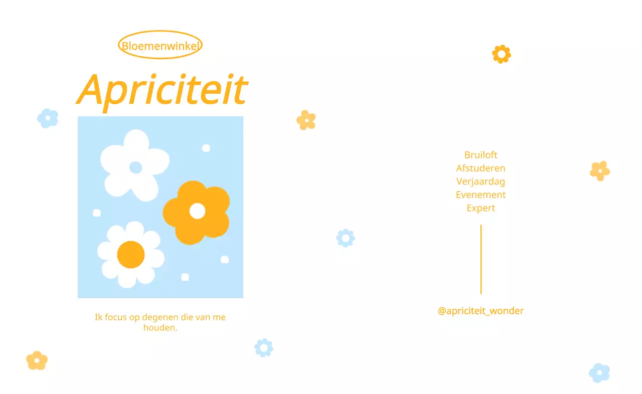 Een schattig bloemenontwerp voor je volgende promotie