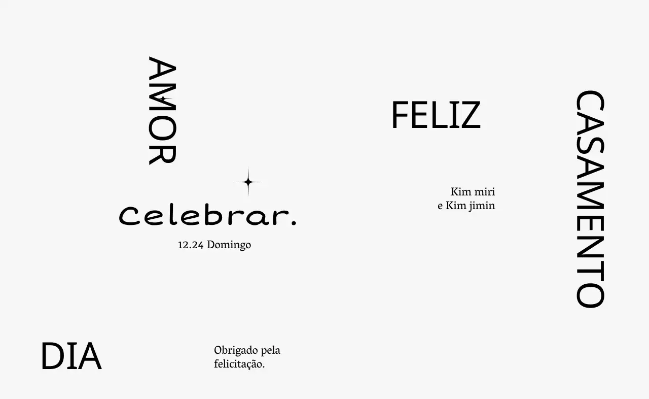 Uma celebração de casamento com classe, com ilustrações de linhas circulares e purpurinas