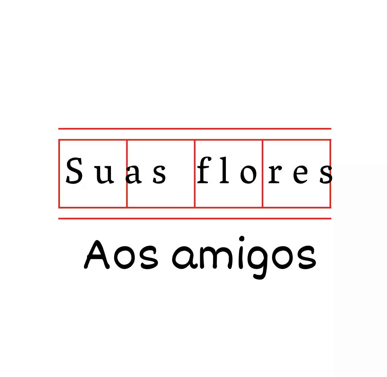 Mercadoria personalizada com escrita sentimental em papel manuscrito vermelho