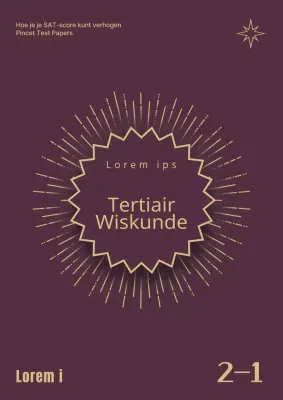 Stijlvol vragenboek voor middelbare school in rood en goud