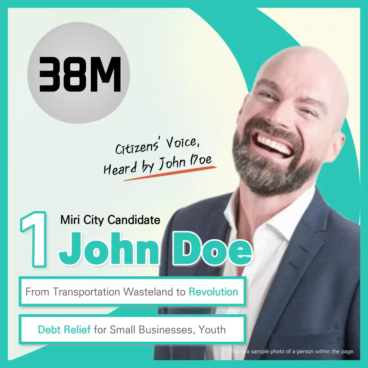 Teal Modern Campaign Promotion Social Media Post