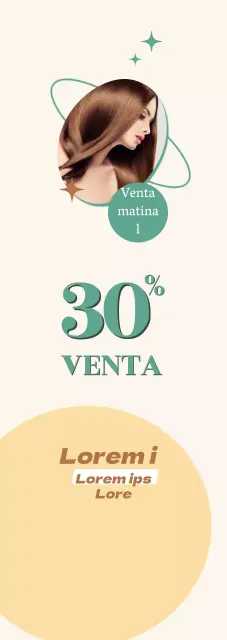 Marfil Caqui Alazán Salón de Belleza Geometría Descuento Promoción