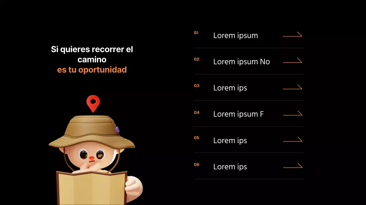 Promover la contratación en negro y naranja