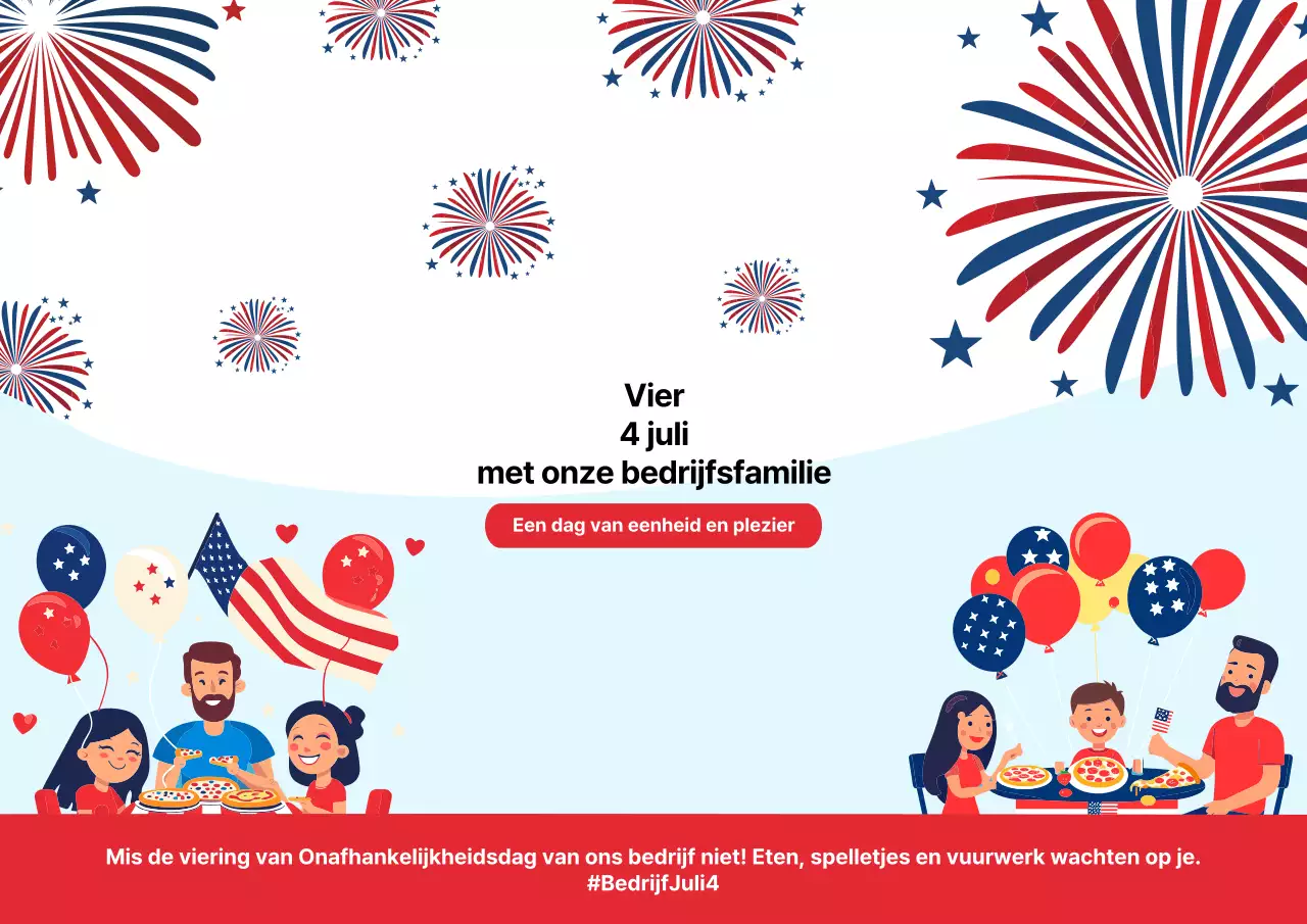 Vier 4 juli met onze bedrijfsfamilie