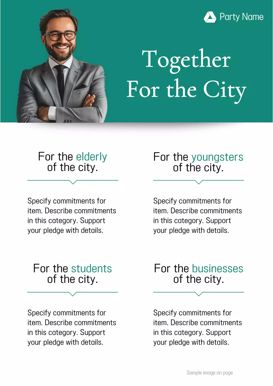 Green Professional Political Promotion Poster