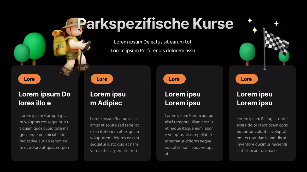 Werben Sie für die Farben Schwarz und Orange