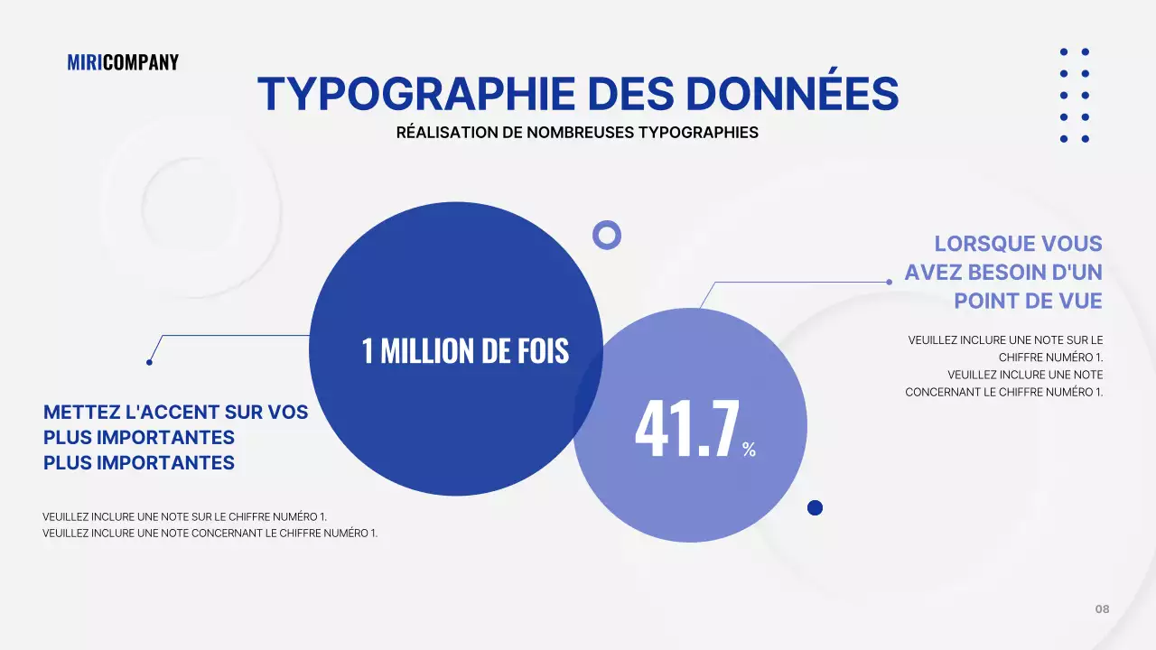Une présentation d'entreprise grise et simple