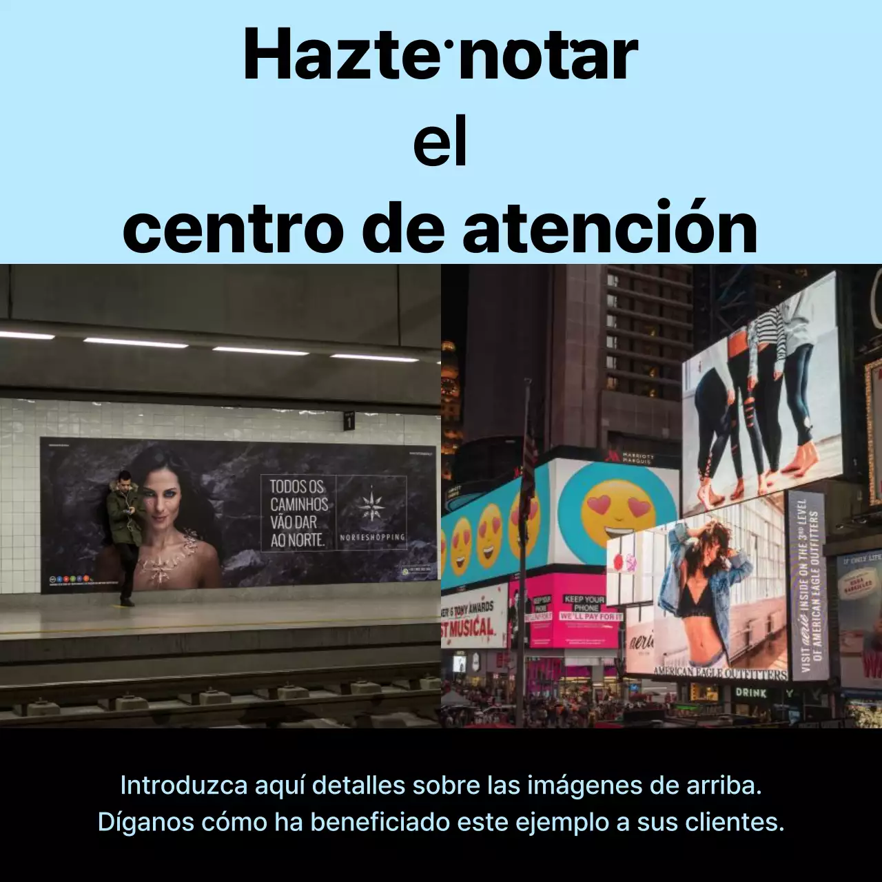 Promover la publicidad exterior sencilla en blanco y azul claro