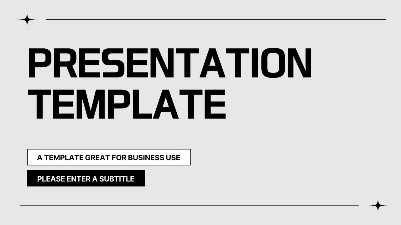 Grey Minimal Business Template Presentation