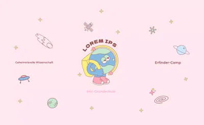 Souvenir zum Tag der Wissenschaft mit einer niedlichen Illustration der Erde