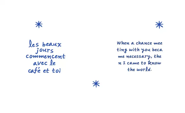 Merchandise yang terinspirasi dari gaya vintage dengan tulisan tangan dan karya seni yang digambar tangan