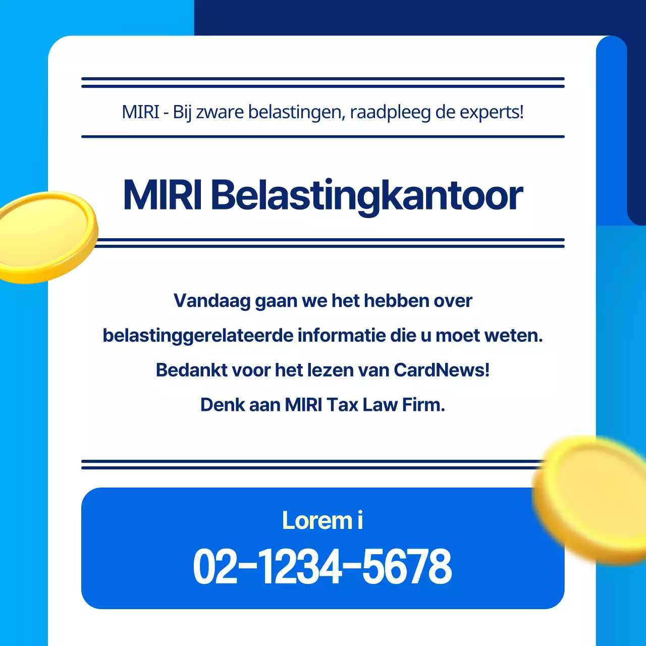 Eenvoudige informatie over belastingschema's in blauw en geel