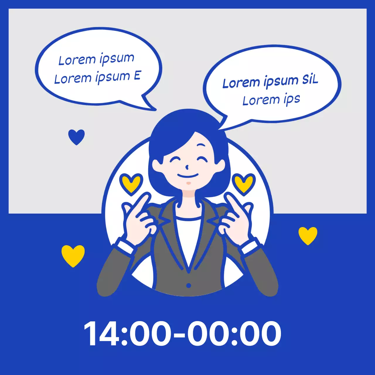 Una semplice guida gialla e blu navy all'utilizzo dell'helpdesk