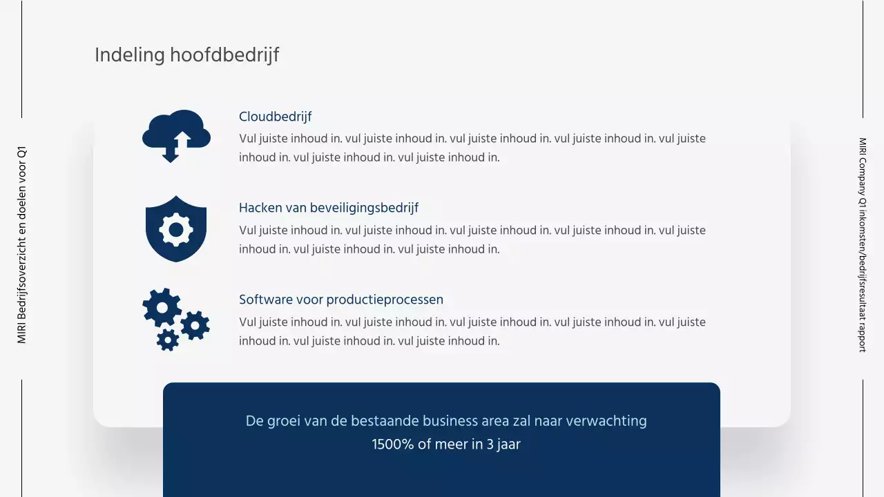 Moderne zakelijke rapporten in grijs en blauw