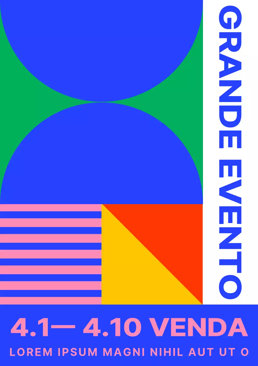 Promover uma simples venda no centro comercial em azul e cor-de-rosa