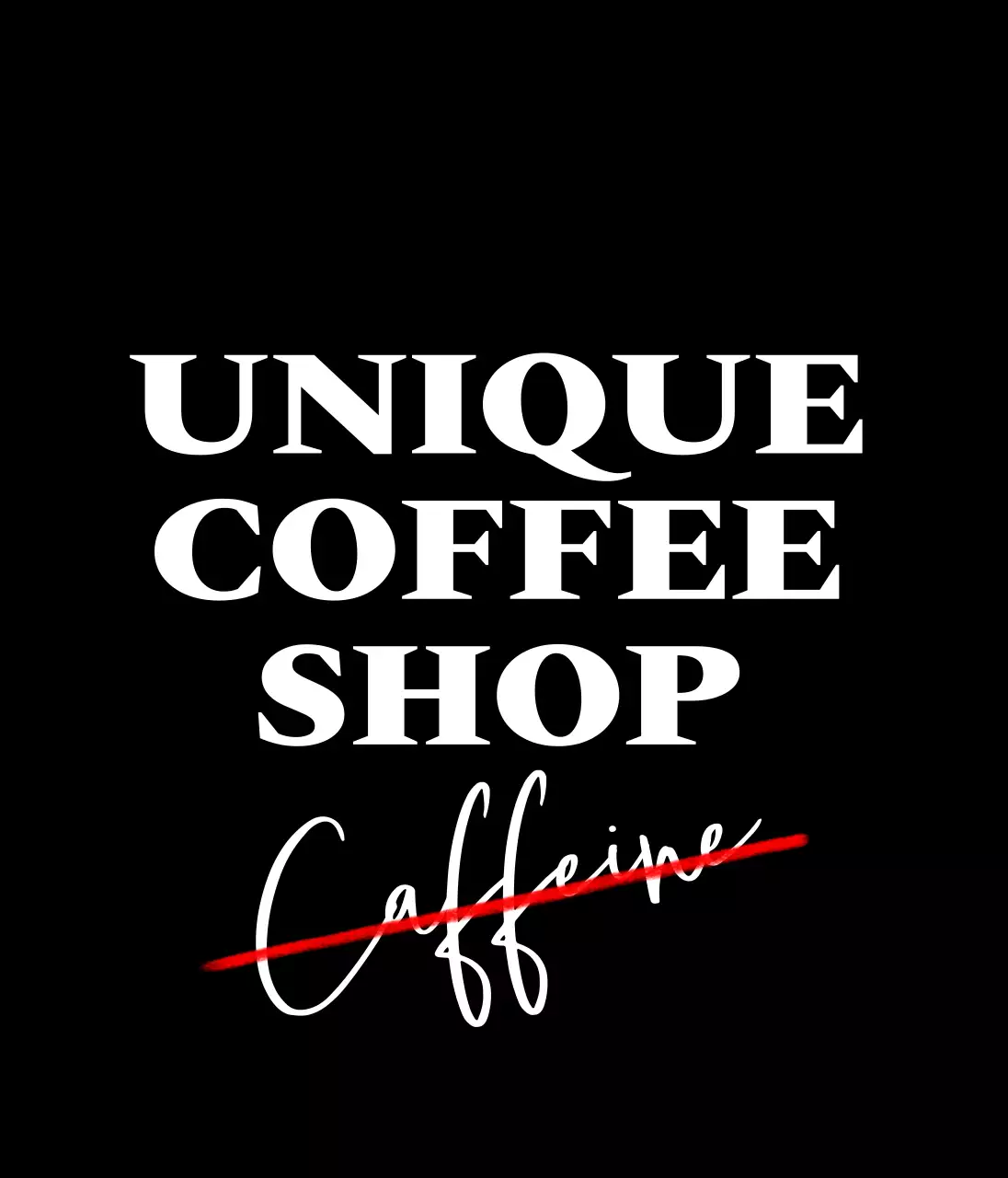 レタリングコンセプトのコーヒーショップの宣伝用