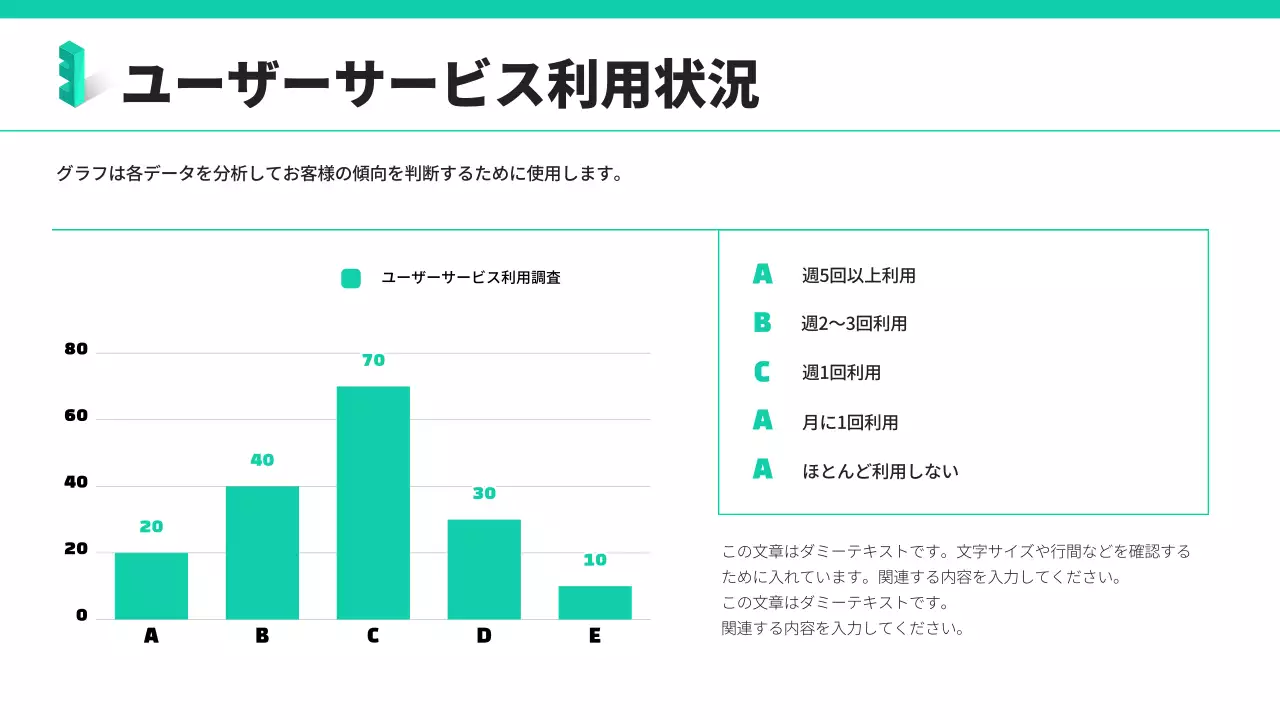 緑 シンプル 調査結果 報告書 プレゼンテーション