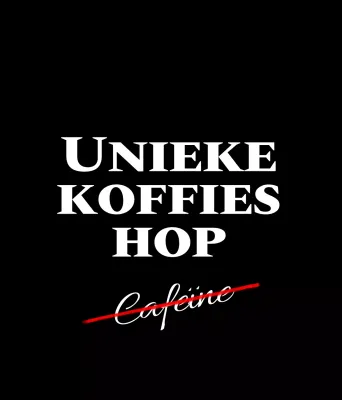Voor het promoten van een coffeeshop met een letteringconcept