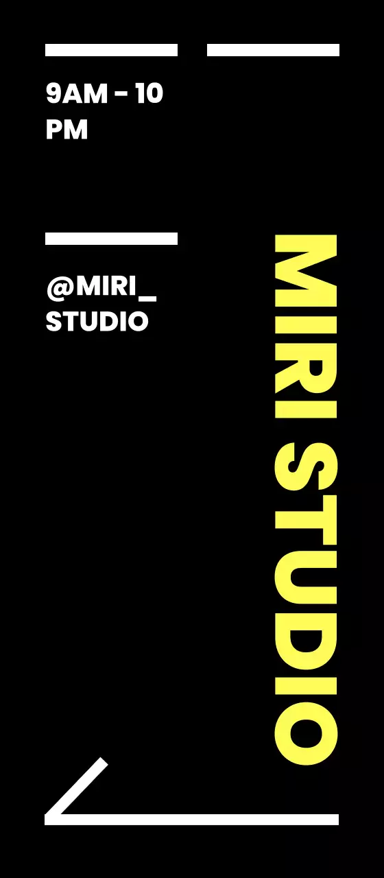 Black and Yellow Point Studio Locations