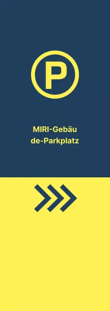 Indigo-gelbe Parkmöglichkeiten