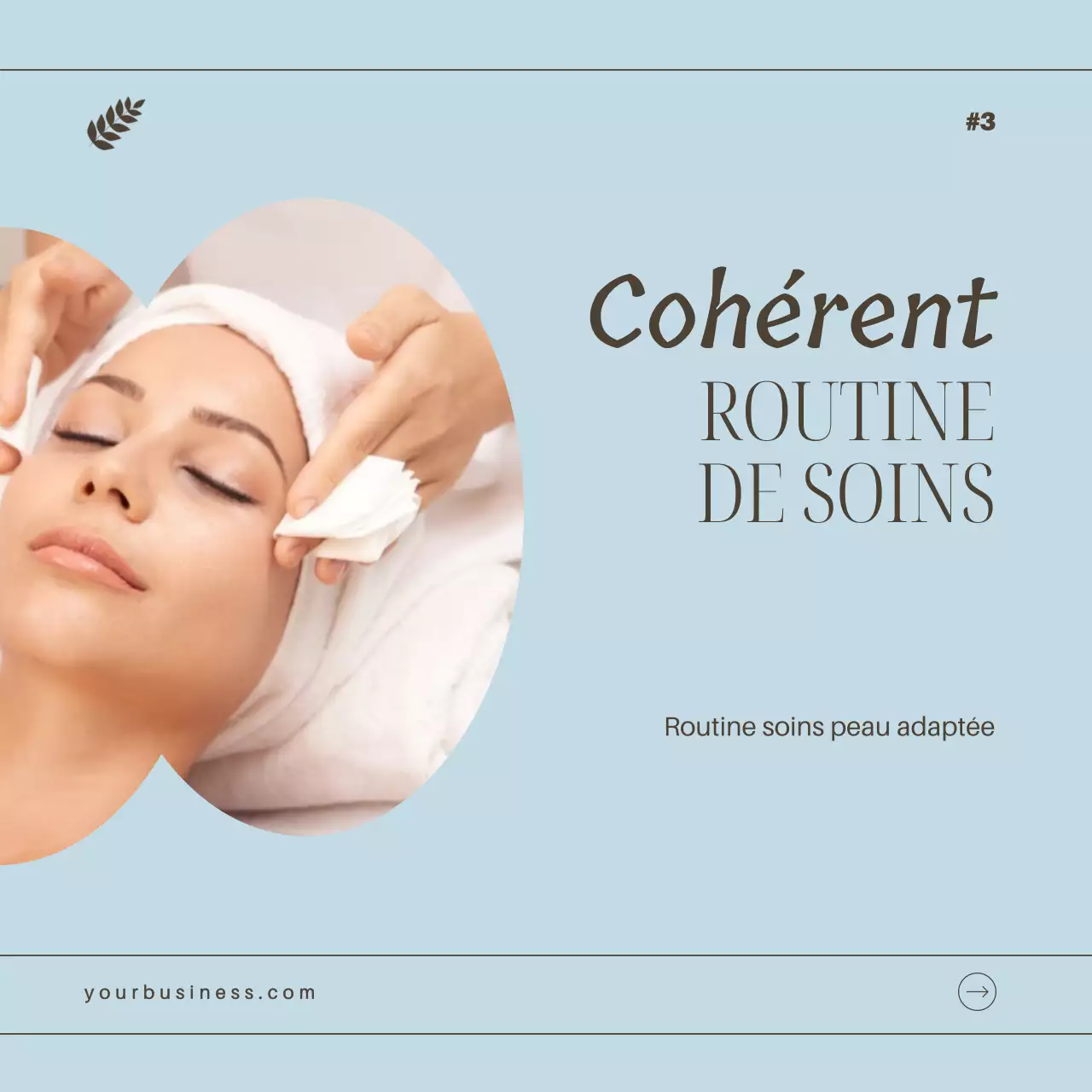 Bleu ciel et brun élégant Guide d'astuces secrètes pour les soins de la peau