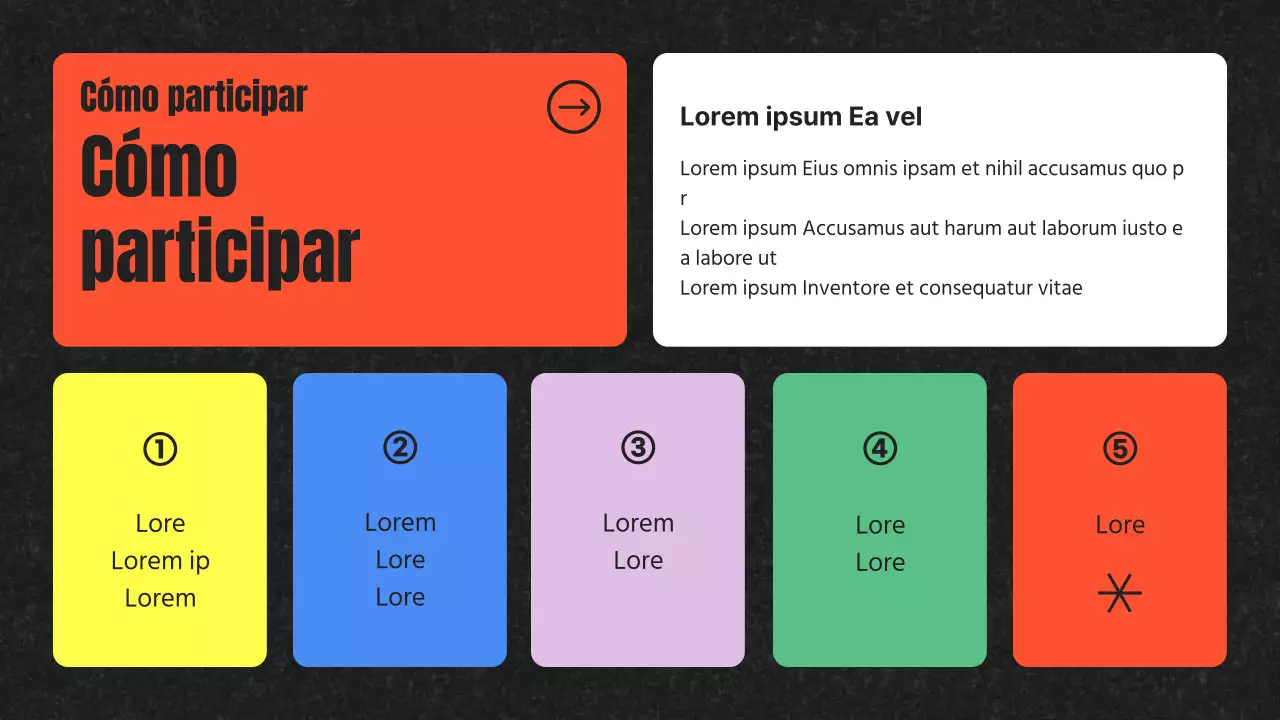 Carta de presentación para la contratación de participantes en el arte pop en negro y arco iris