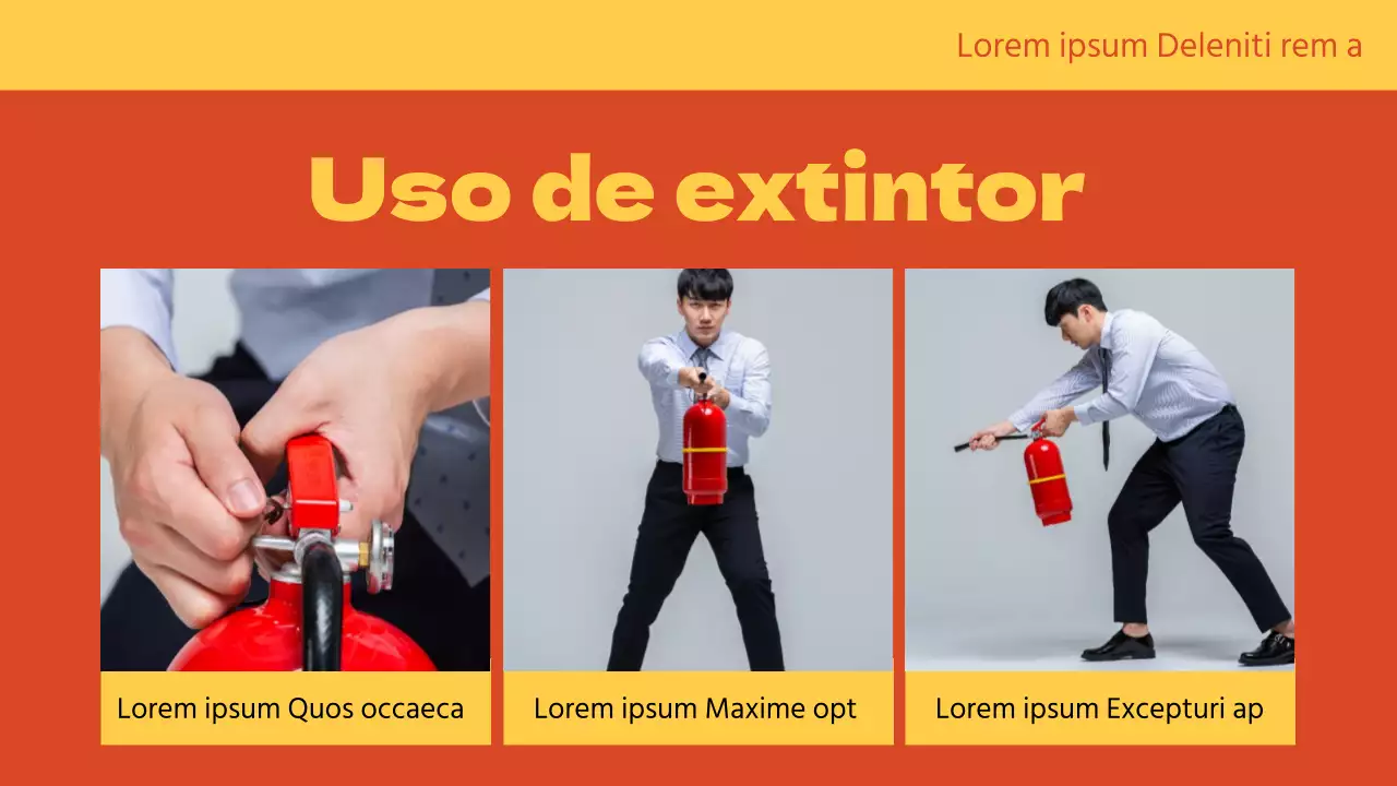 El naranja y el amarillo explican de forma simpática la formación en seguridad contra incendios