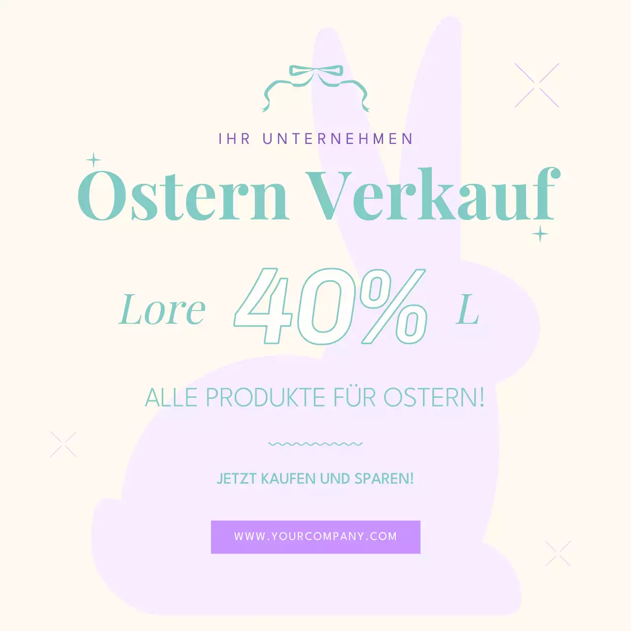 Beige Minimal Oster Sale Aktion