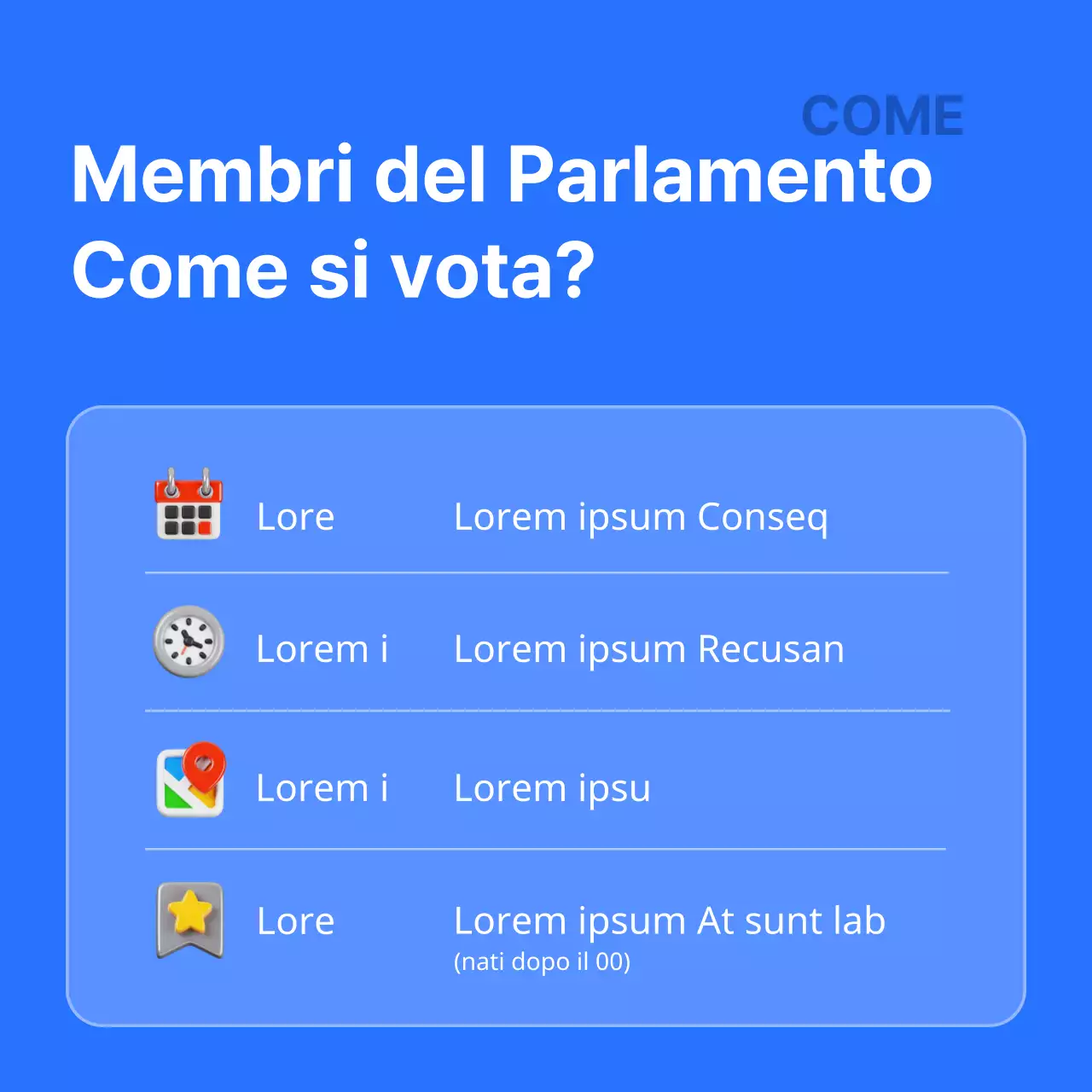 Cosa c'è da sapere sulle elezioni bianche e blu