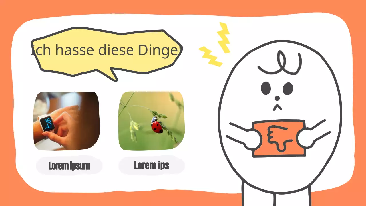 Gelbs süßes kleines Pitchdeck