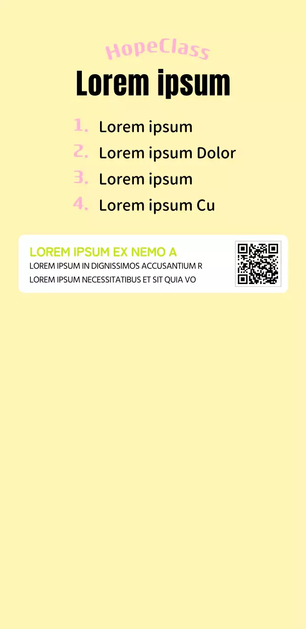 Centro de clases de orientación escolar en amarillo