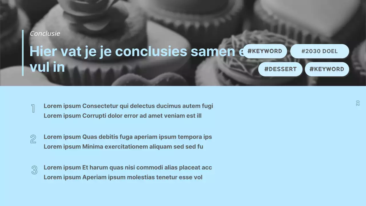 Eenvoudig marktonderzoeksrapport over voedingsmiddelen in zwart, wit en lichtblauw