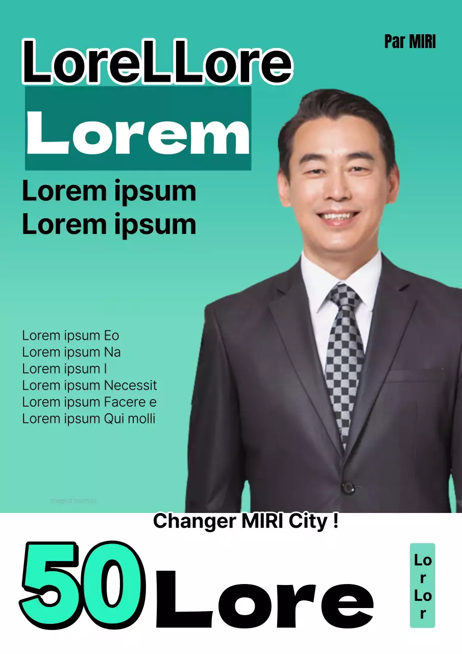 Promouvoir les élections avec des accents blancs et verts