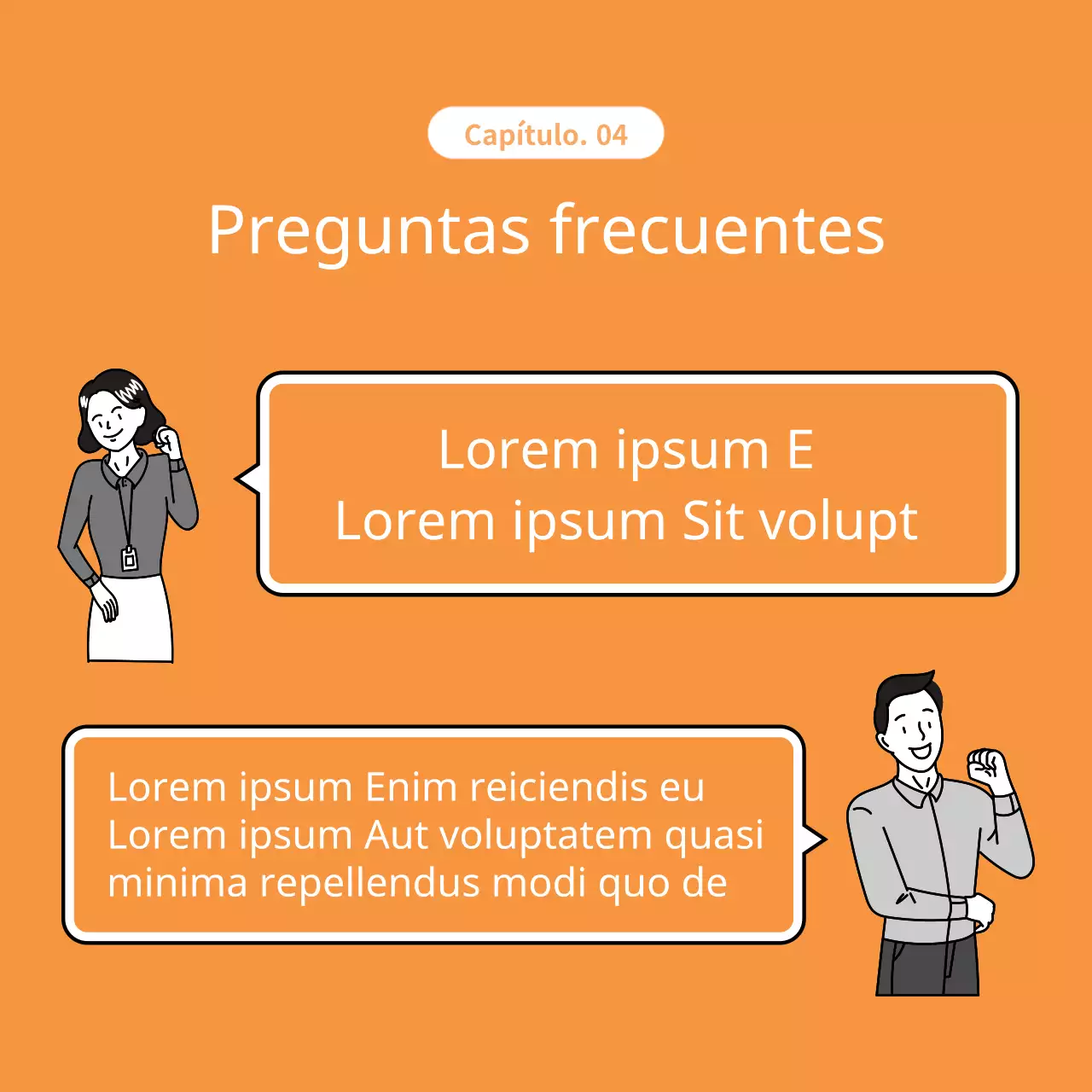 Promover anuncios naranjas y grises de atención al cliente