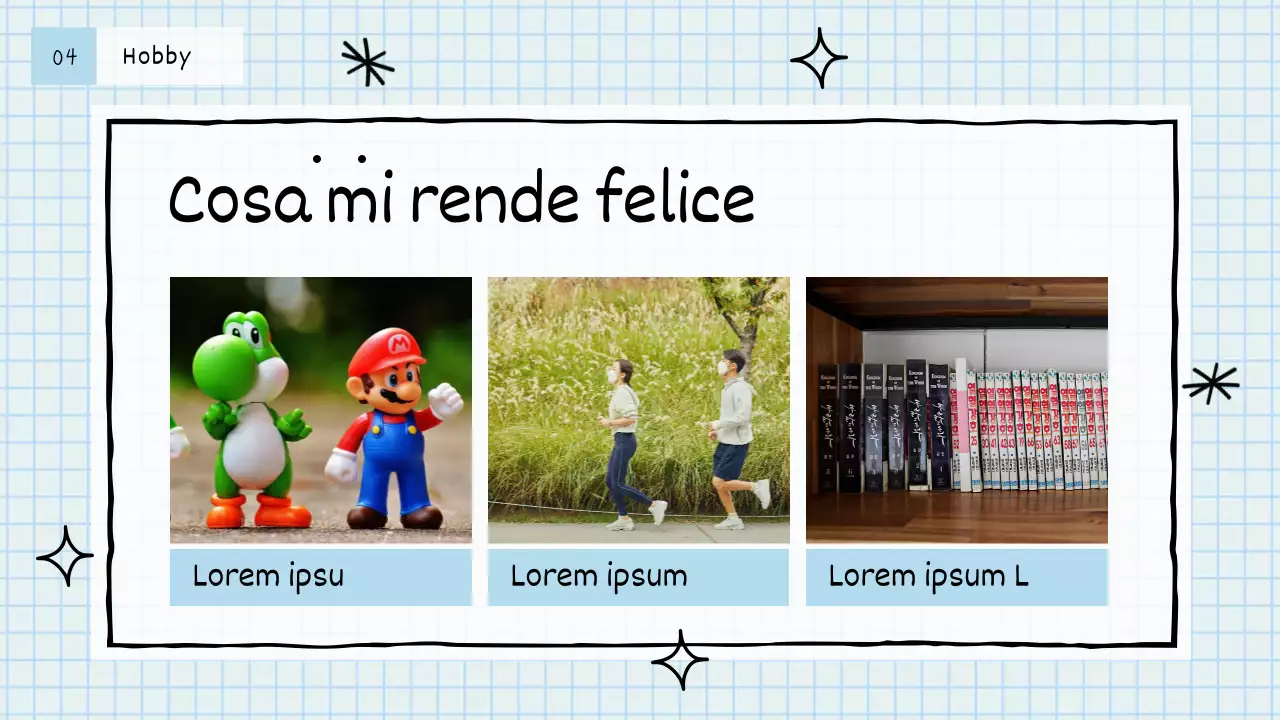 Lettera di presentazione in stile disegnato a mano in blu chiaro