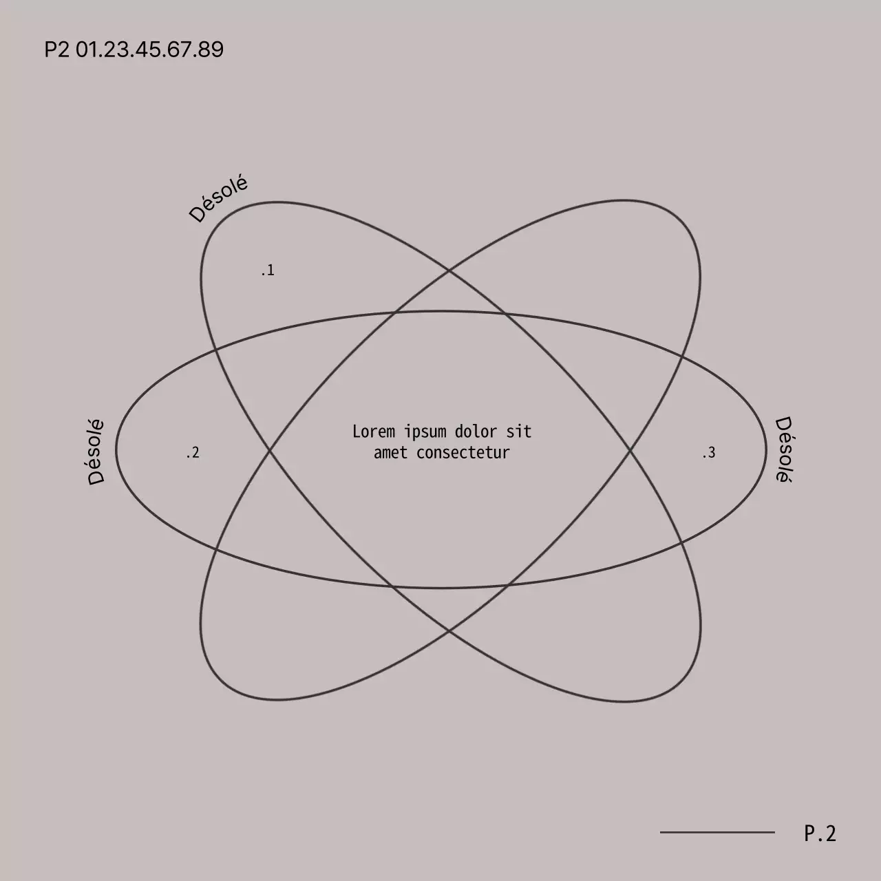 Avis de multi-utilisation minimal gris et noir