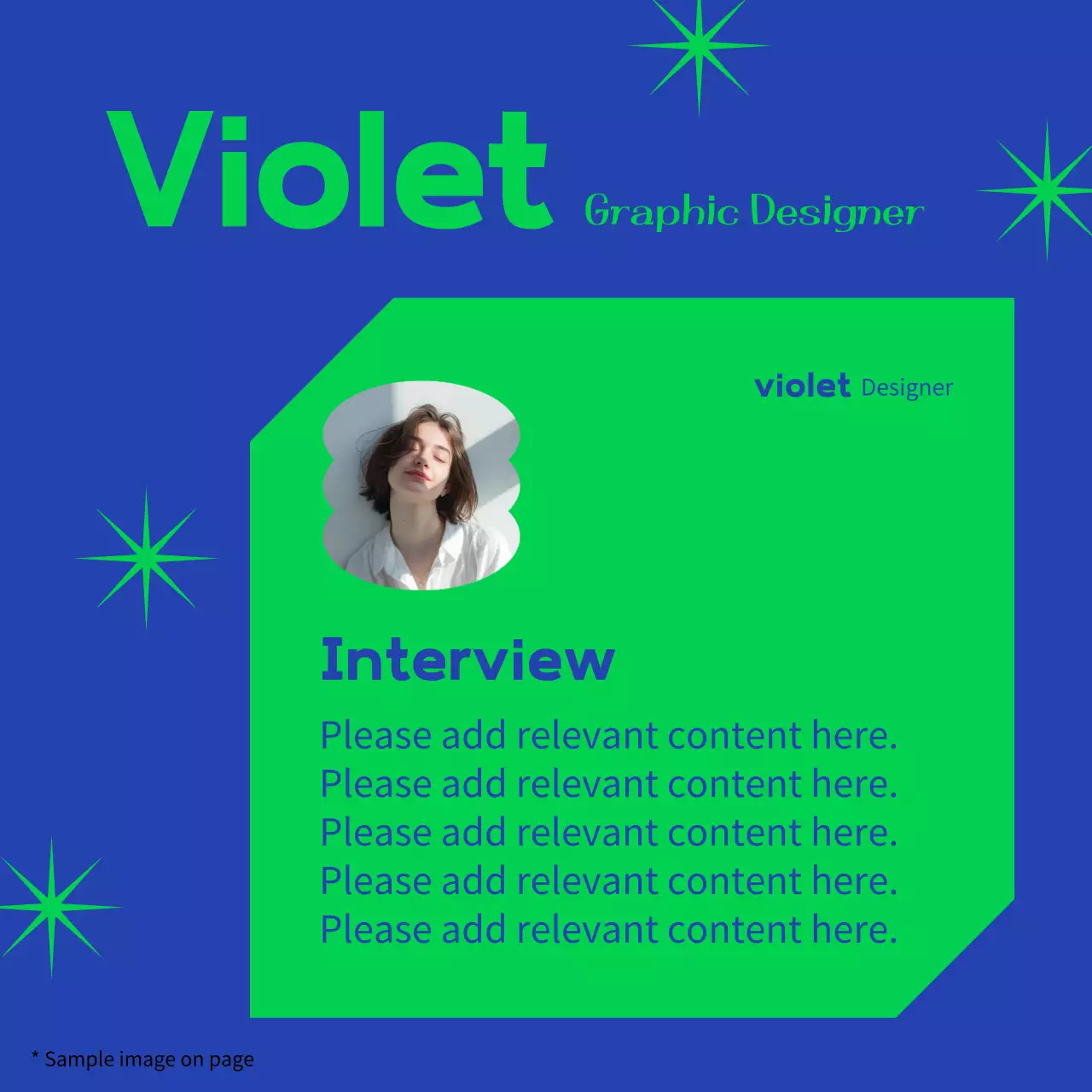 Green Modern Interview Promotion Instagram Post