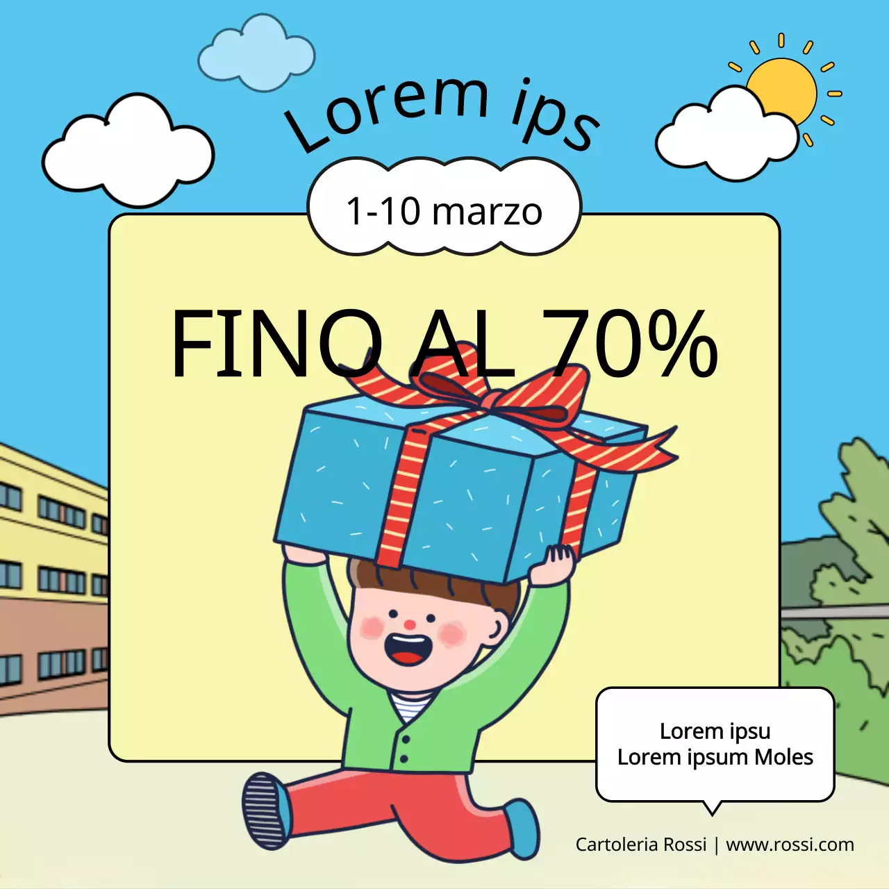 Il tifo per il back-to-school in azzurro all'evento