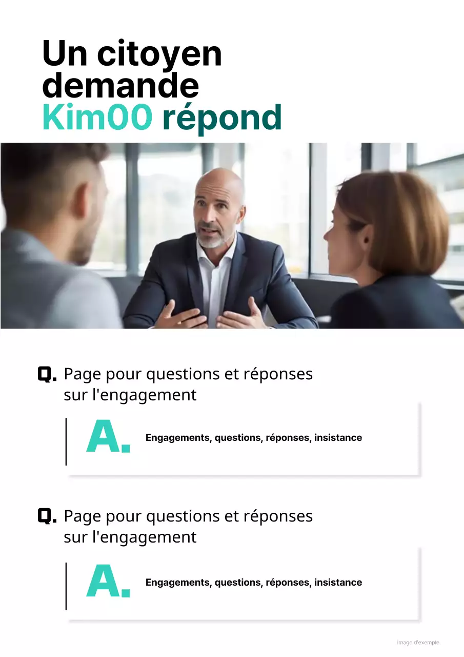 Promouvoir les brochures électorales vertes et blanches