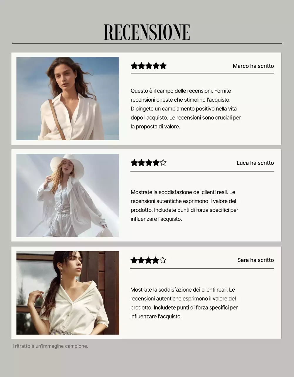 Pagina di dettaglio della moda moderna in beige