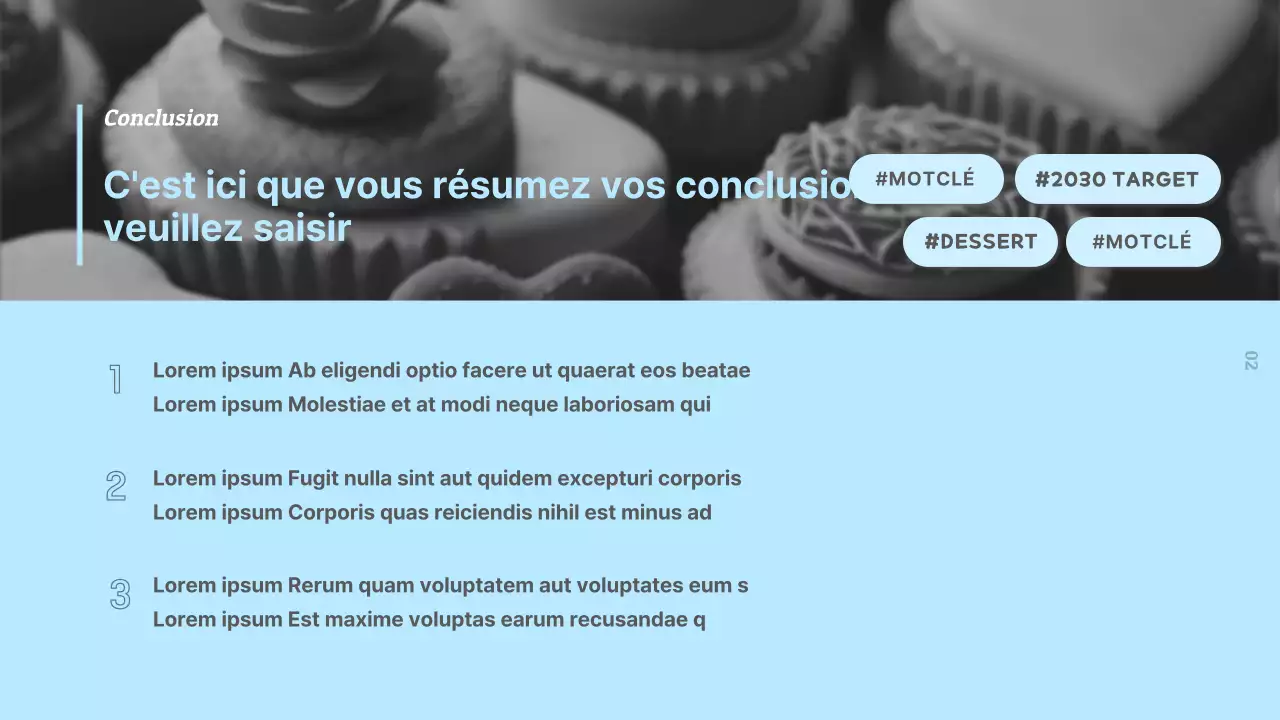 Rapport d'étude de marché alimentaire simple en noir, blanc et bleu clair